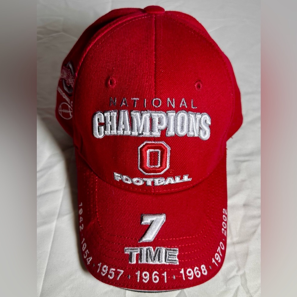 Ohio State National Champions Red Football Cap